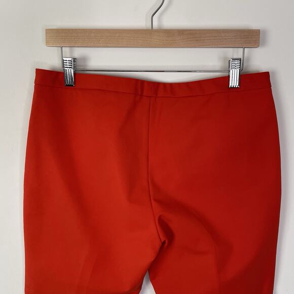 Theory Classic Skinny Pants Fire Opal Red Orange Stretch 8 Work Casual Career - Picture 5 of 10
